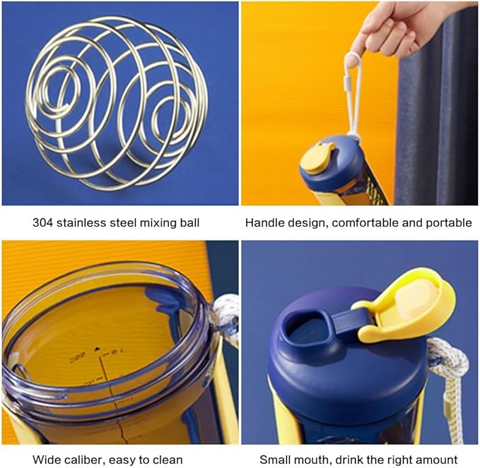 Shaker Bottle with Rope Handle