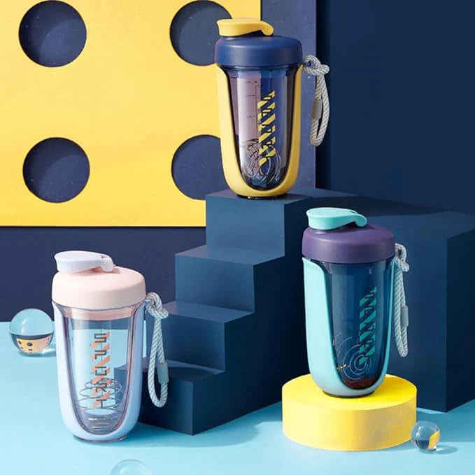 Shaker Bottle with Rope Handle